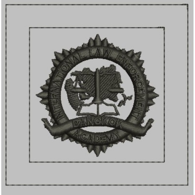 Jual File emb wilcom bordir logo pin brevet bangkok academy | Shopee ...