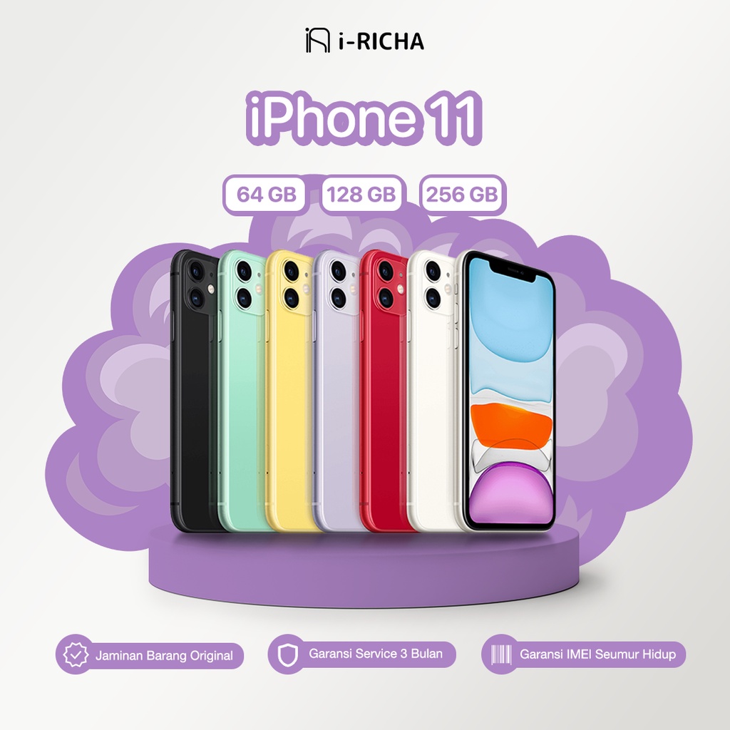 Jual iPhone 11 64GB 128GB 256GB SECOND | Shopee Indonesia