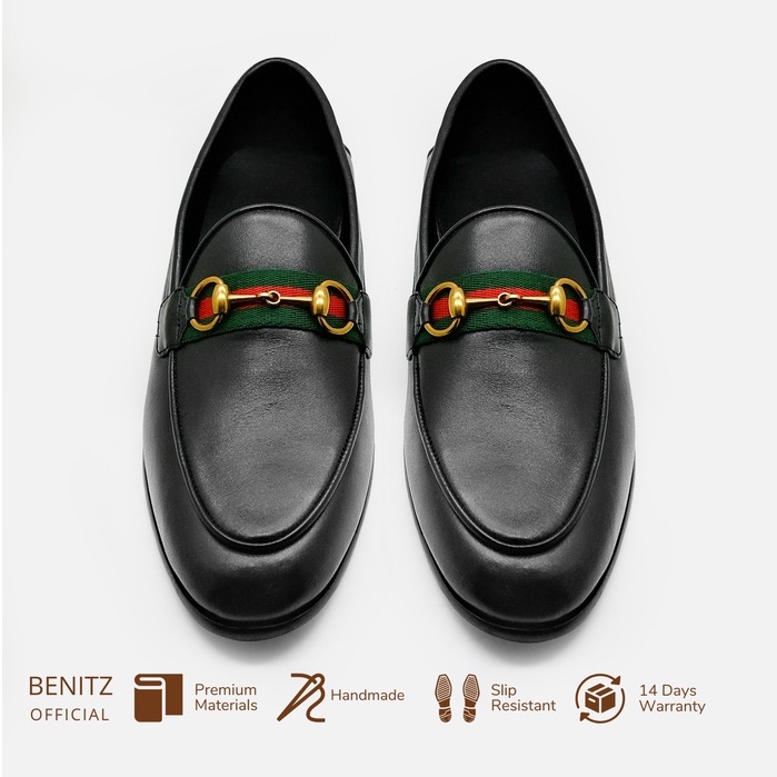 Jual [NEW] Benitz Sepatu Loafer Pria Slip on Formal Men Shoes Cow ...