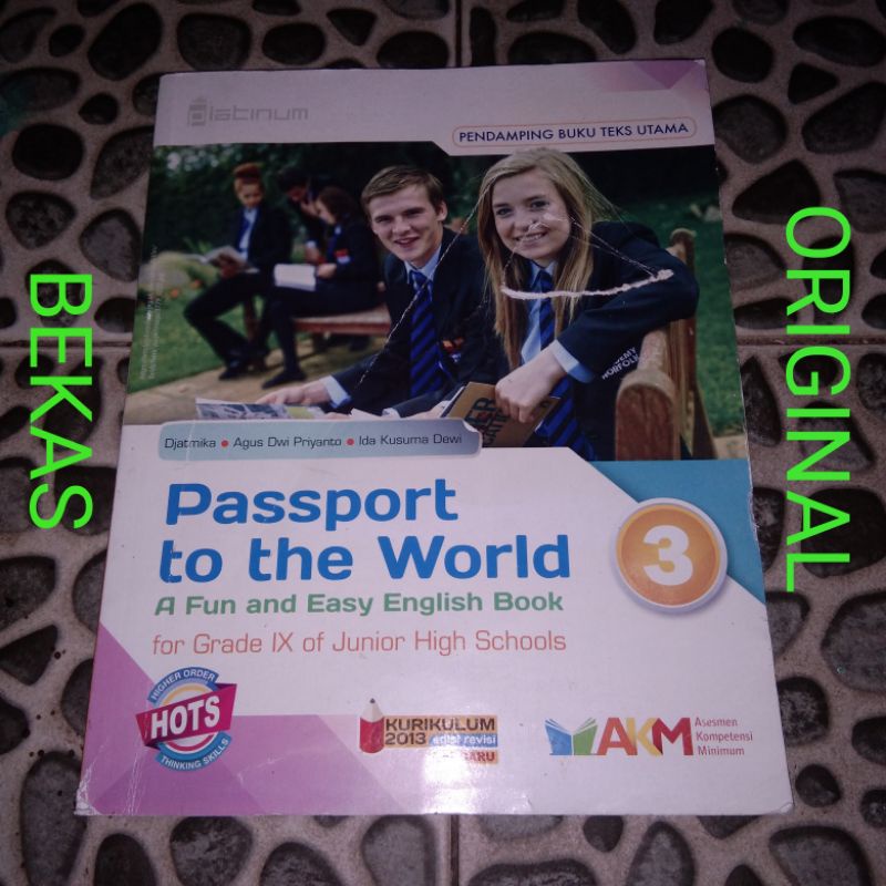 Jual Buku Passport To The World Bahasa Inggris Kelas 9 IX 3 III SMP ...