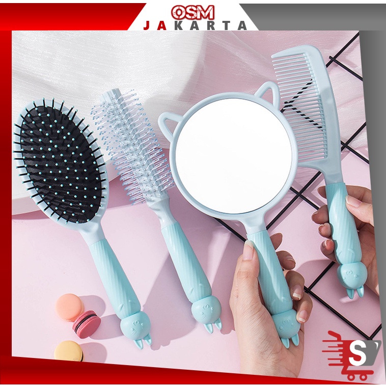 Jual Osm Jkt F Sisir Cermin Roll Rias Makeup Portable Sisir