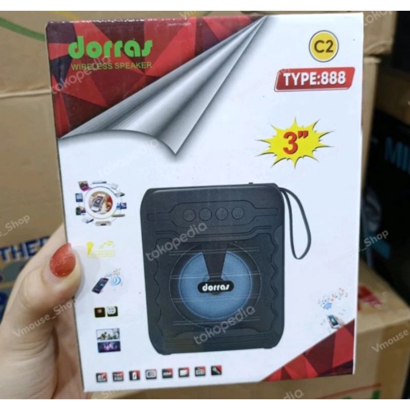 Jual Speaker Bluetooth Dorras 3 Inch Speaker Mini Speaker Portable