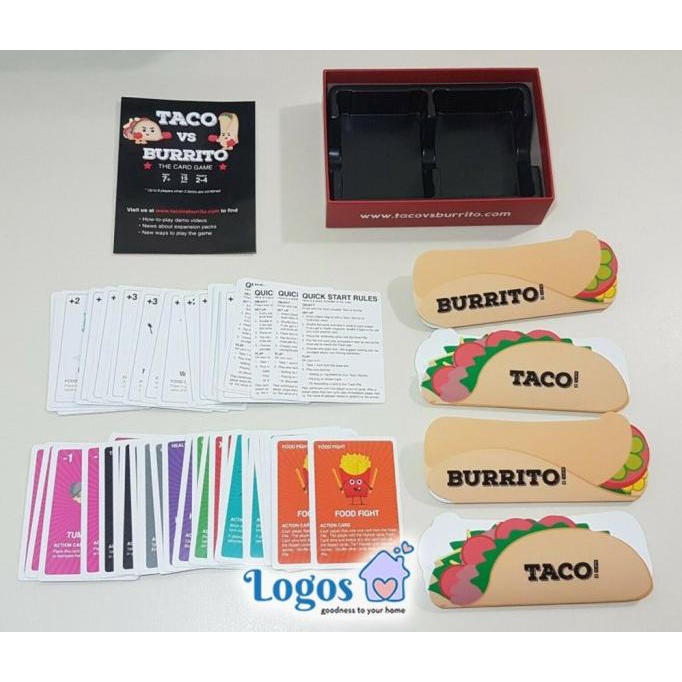 Jual Taco Vs Burrito Boardgame Main Kartu Playing Card Game Shopee