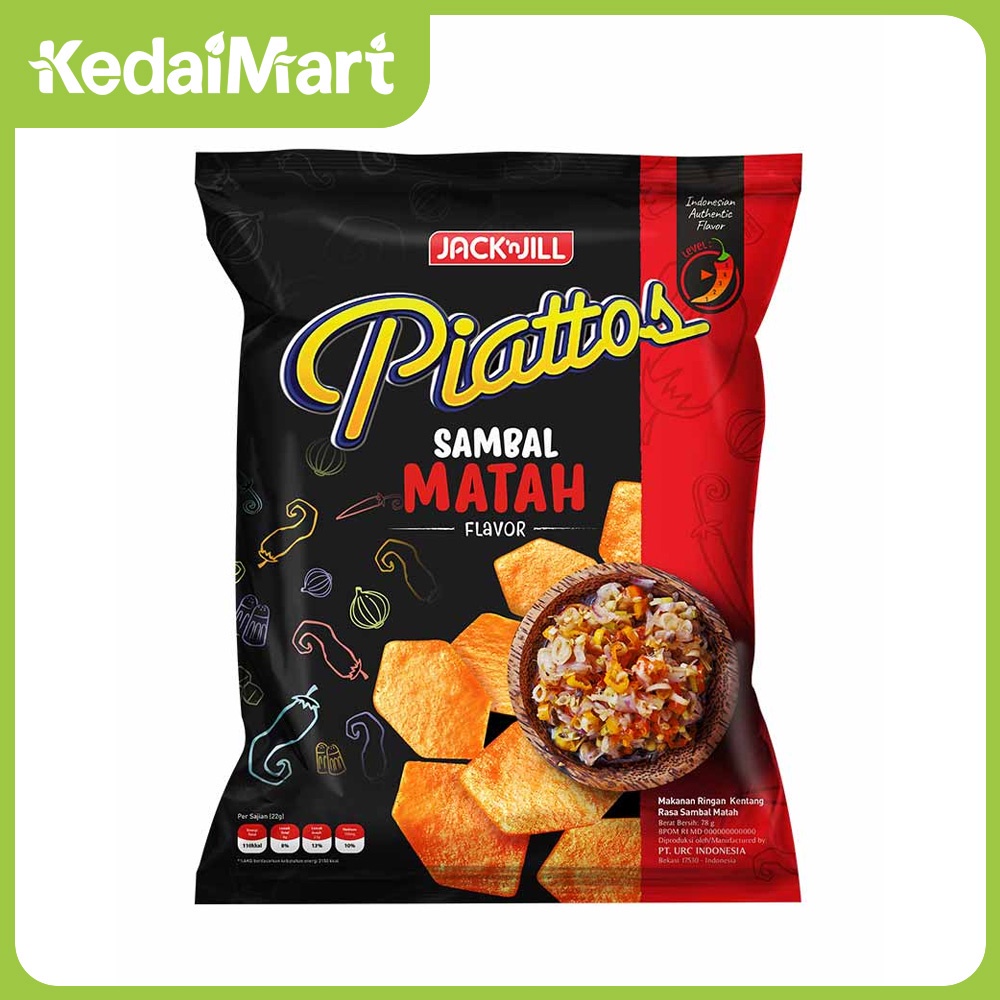 Jual Piattos Rasa Sambal Matah 75 Gram | Shopee Indonesia