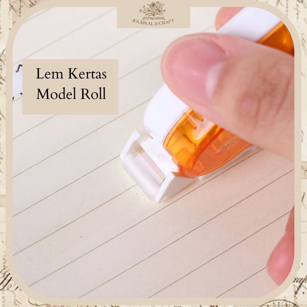 Jual JC Lem kering roll glue tape roll lem kertas double sie lem puta ...