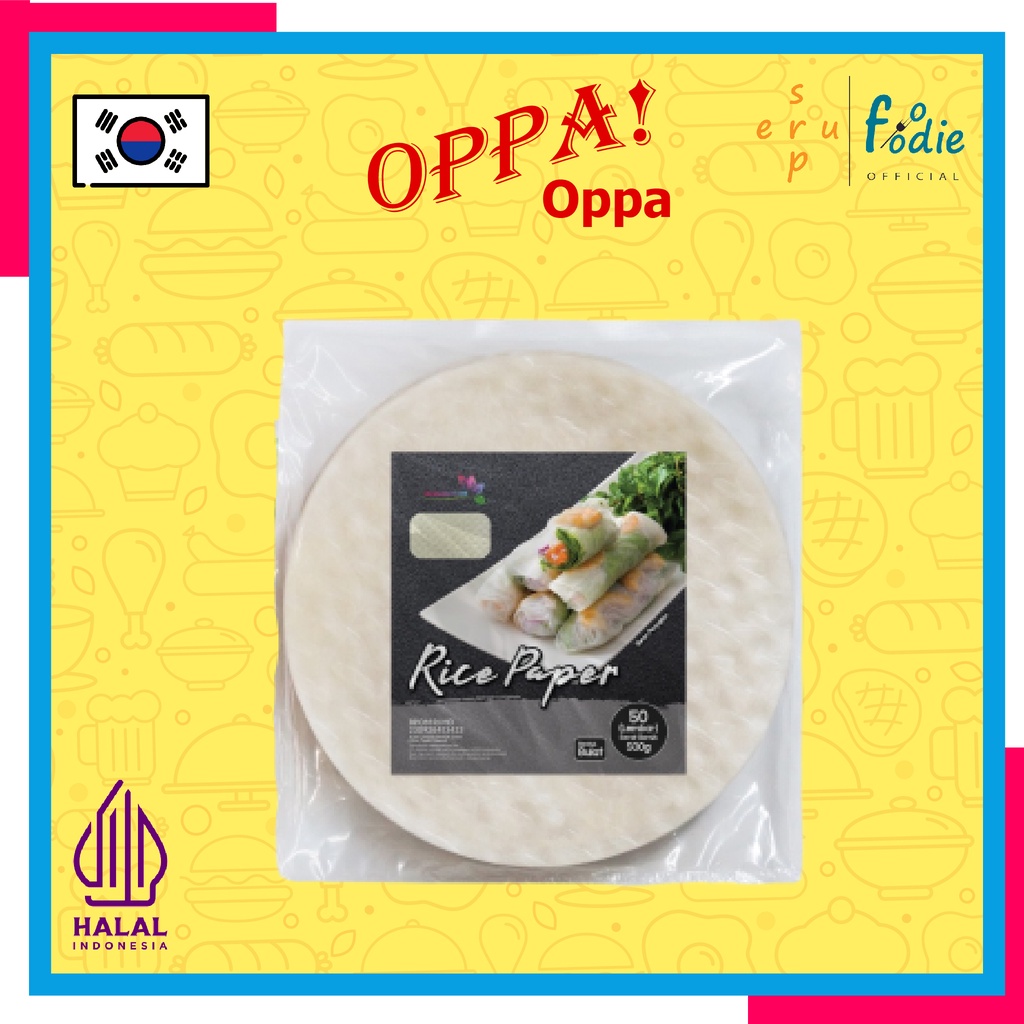 Jual SUPERFOODIE Rice Paper Bulat / Kulit Lumpia High Quality Kulit ...