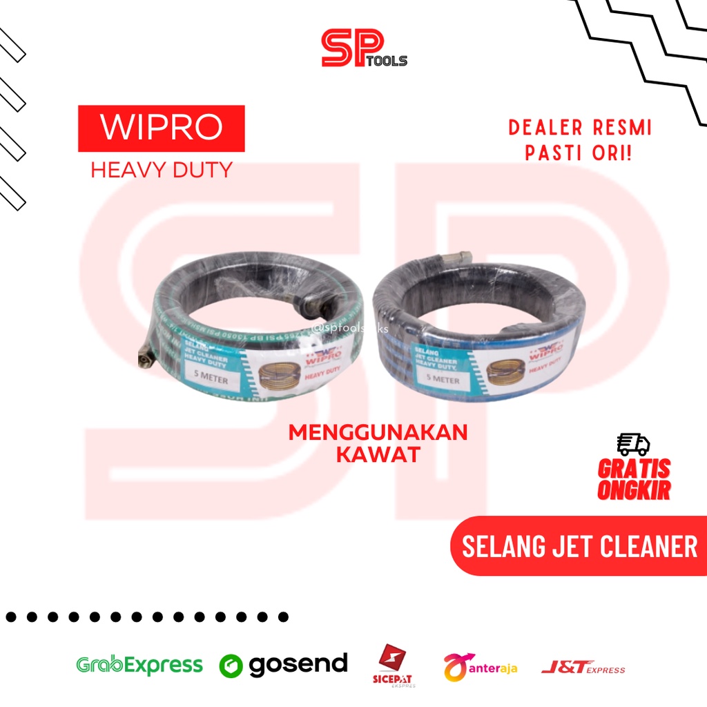 Jual SELANG JET CLEANER HEAVY DUTY KAWAT 15M 15 METER WIPRO Shopee