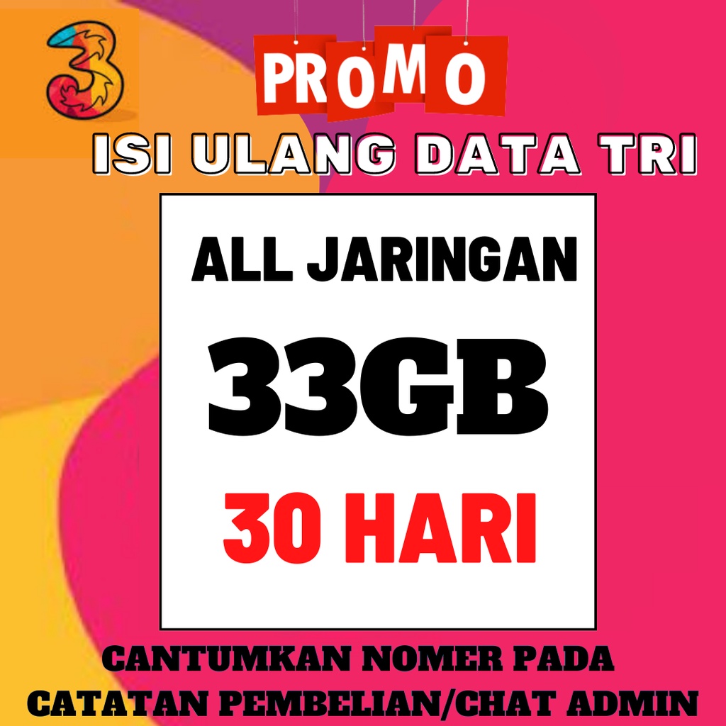 Jual KUOTA TRI MURAH HAPPY HARIAN 1 GB, 2 GB, 3 GB 3 D, 3,5 GB, 3 GB 7 ...