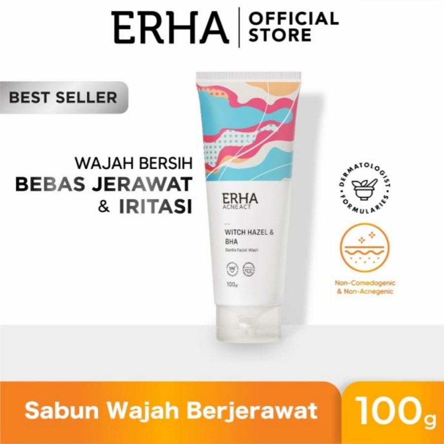 Jual Erha Acneact Witch Hazel And Bha Gentle Acne Facial Wash 100g Shopee Indonesia 1198