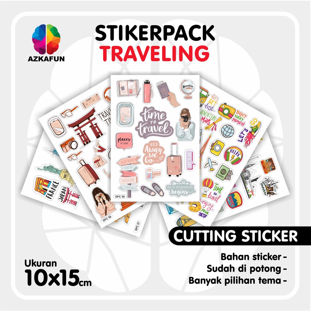 Jual STIKER PACK TRAVELING / STICKER TUMBLR / STIKER HP - STIKER LAPTOP ...