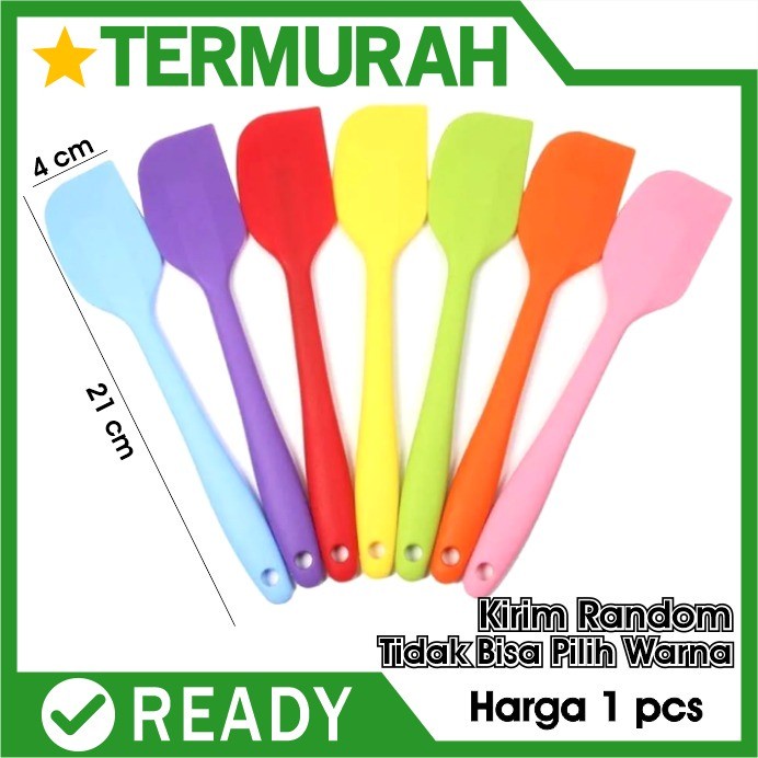 Jual Spatula Adonan Sodet Silicone Baking Tahan Panas Scaper Silikon