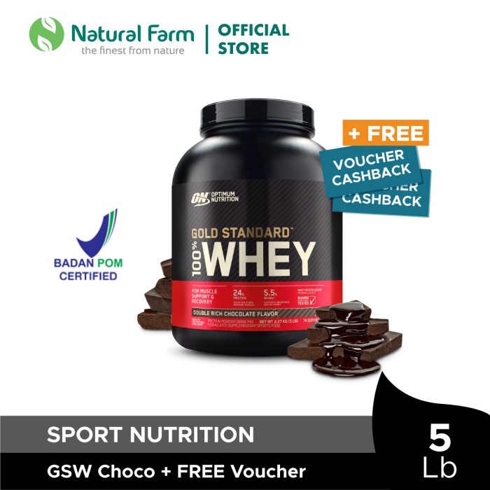 Jual Optimum Nutrition 100% WHEY Gold Standard - Chocolate (5 lb ...