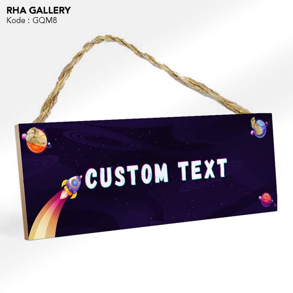 Jual RHA GALLERY Hiasan Dinding Gantung Custom Text Planet Luar Angkasa ...