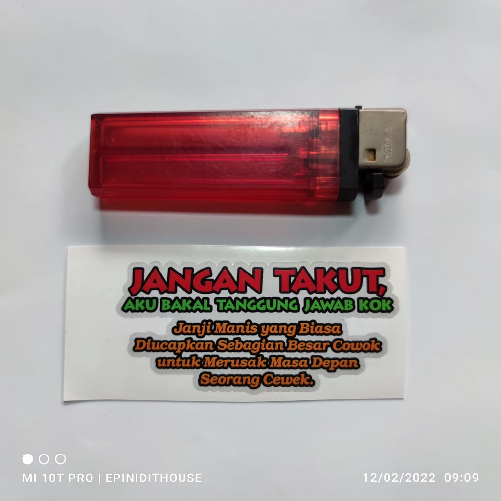 Jual Stiker Jangan Takut Kata Humor Lucu Viral Nyleneh Meme Motor Helm