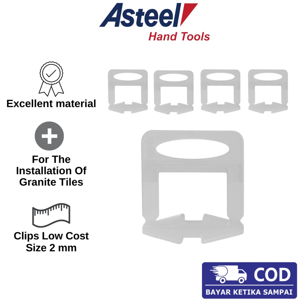 Jual ASTEEL Alat Perata Keramik Clip Tile Leveling System 2mm Low Cost ...