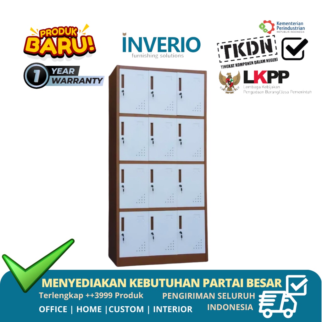 Jual INVERIO - Locker Besi / Rak Kantor / Lemari Penyimpanan / Lemari ...