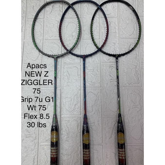 Jual Raket Badminton APACS Z ZIGGLER 75 grip 7U G1 original Shopee