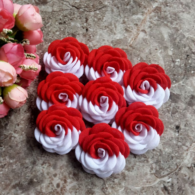 Jual Bunga Mawar Hiasan Hantaran Palsu Handmade Handbouket Artificial ...