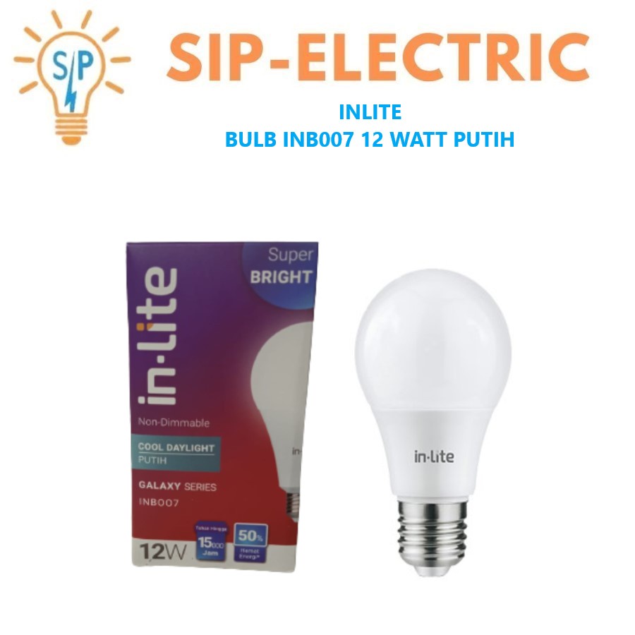 Jual Inlite Lampu Led Bulb Watt Putih In Lite Lampu Led Bulb W Inb Shopee Indonesia