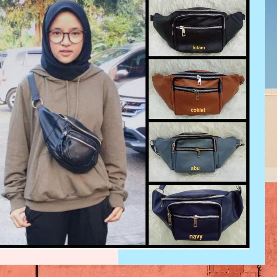 Jual NISSA SABYAN WAIST BAG TAS UNISEX COWOK CEWEK TREND ARTIS . Shopee Indonesia