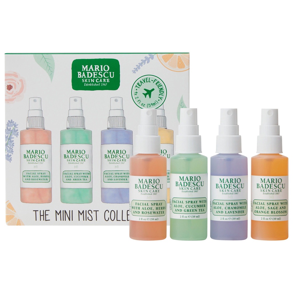 Jual MARIO BADESCU Mini Face Mist Collection Set (Holiday Limited ...