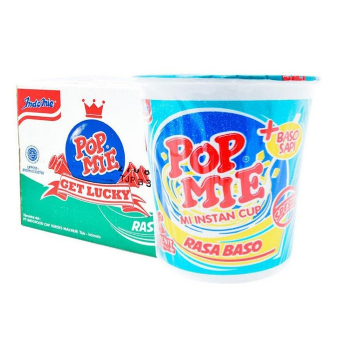 Jual Pop Mie Rasa Baso 1 Dus Isi 24 Popmie Bakso Mi Instant Kuah