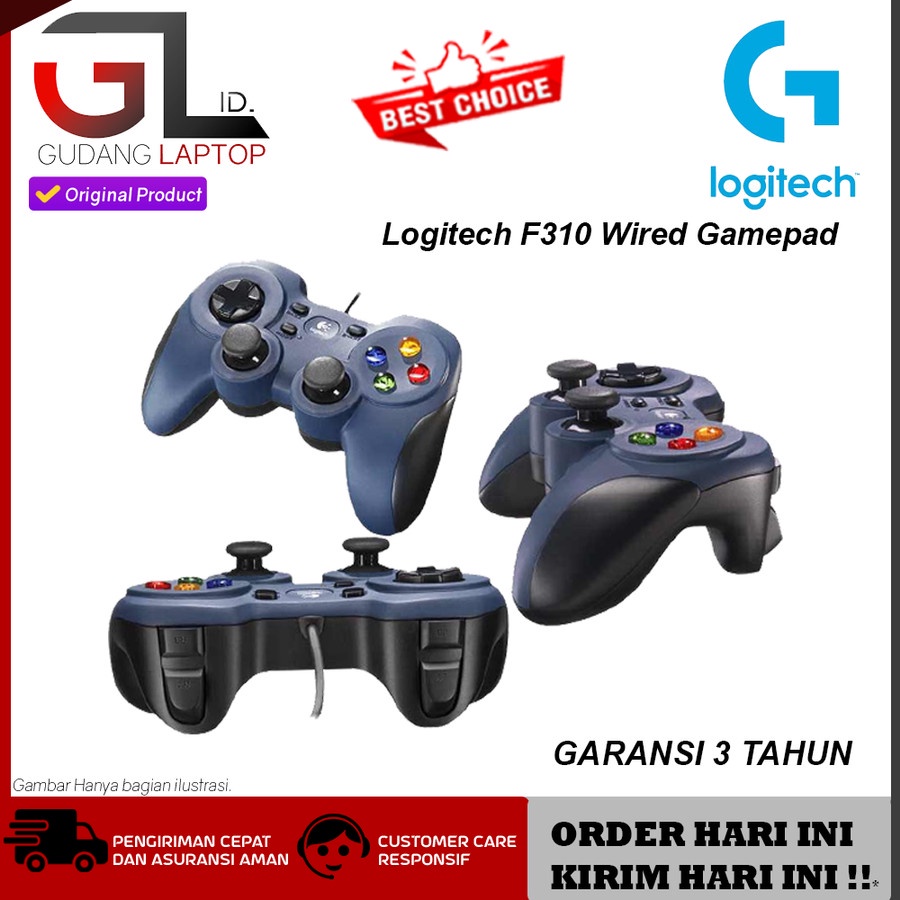 Jual LOGITECH F310 BLACK GAMEPAD-KSN | Shopee Indonesia