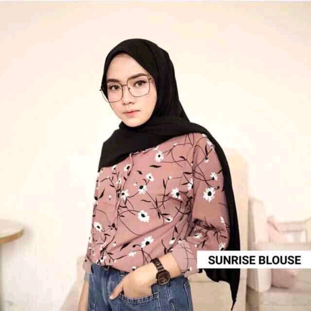 Jual KEMEJA SUNRISE TERBARU KEMEJA MOTIF BUNGA BUNGA KEKINIAN TASAN