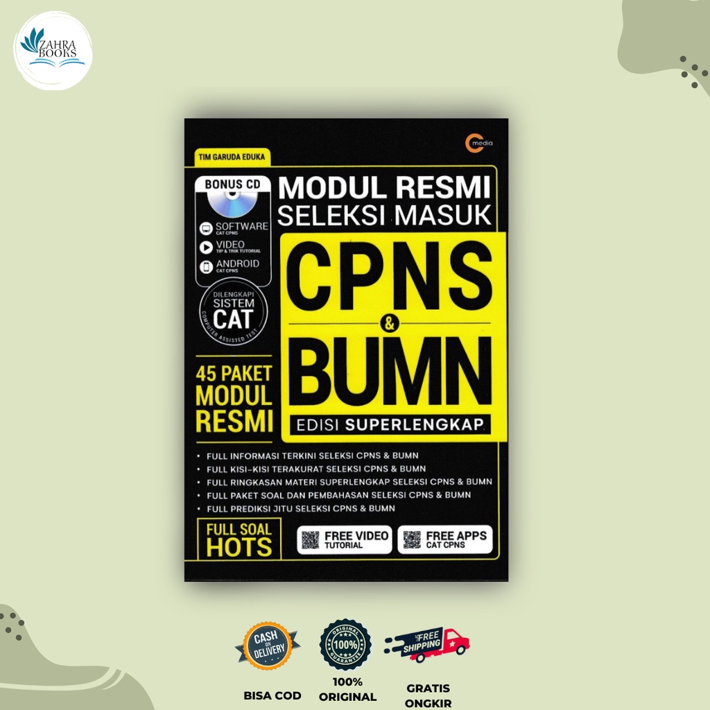 Jual Ag - Buku Modul Resmi Seleksi Masuk Cpns & Bumn (plus Cd) 