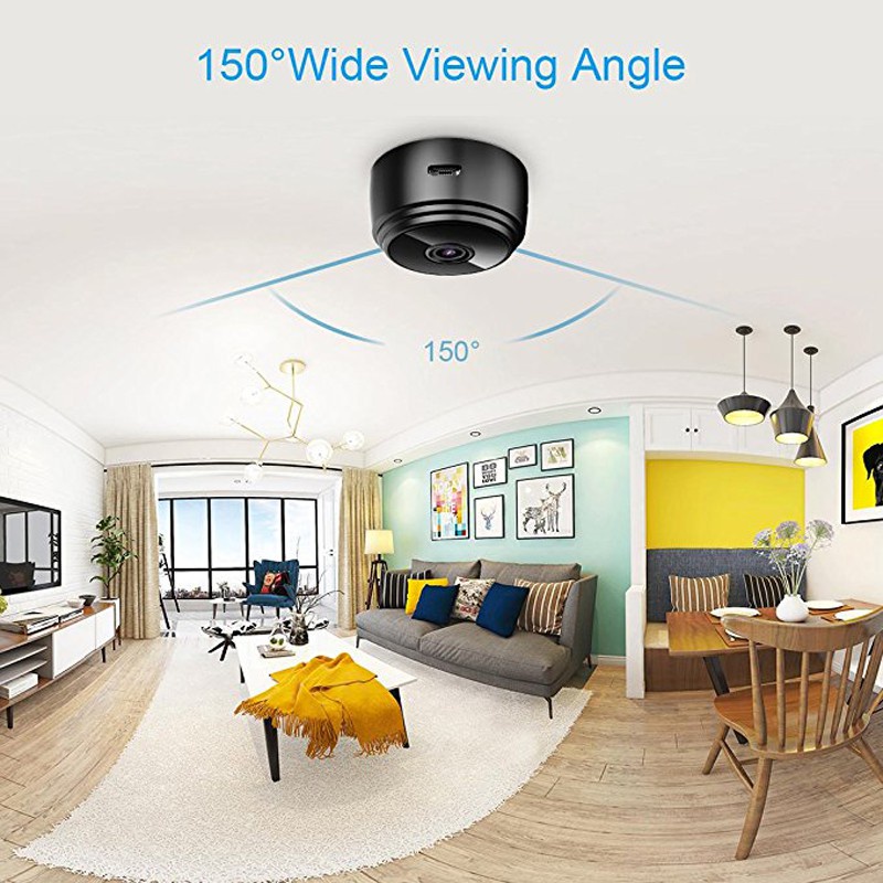 Jual FLASH SHIP! Mini CCTV Camera Wifi A9 IP Camera 360° Wireless A9 HD ...
