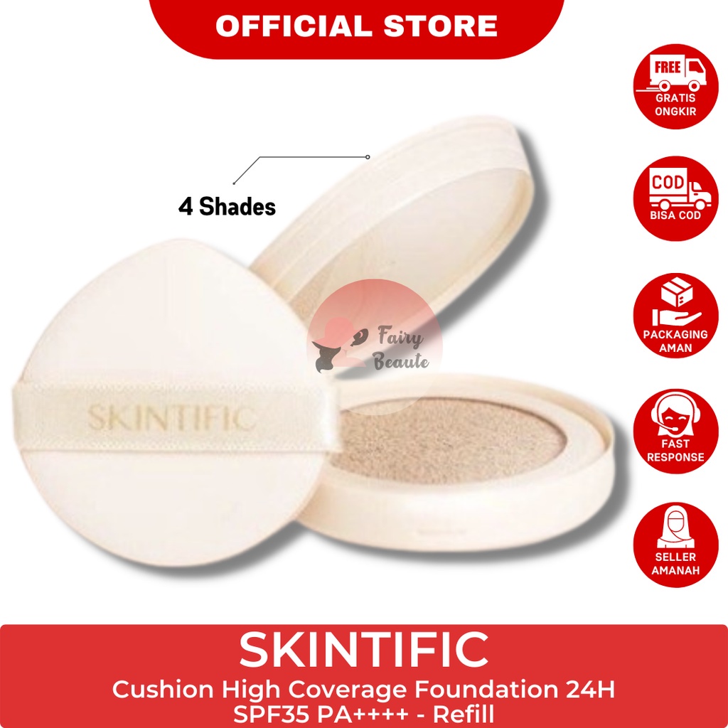 Jual SKINTIFIC Refill Cover All Perfect Air Cushion High Coverage ...