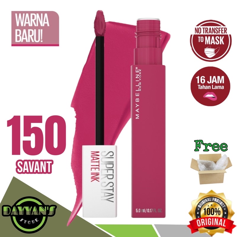 Jual Maybelline Superstay Matte Ink 150 Savant Shopee Indonesia