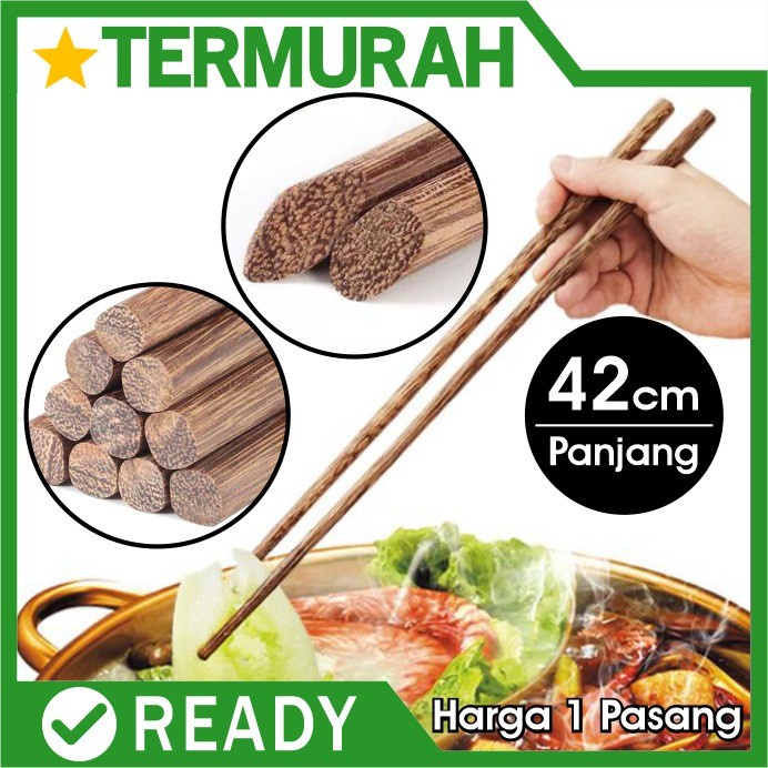 Jual Sumpit Shabu Kayu Cm Panjang Wooden Chopstick Long Bakmi Hotpot