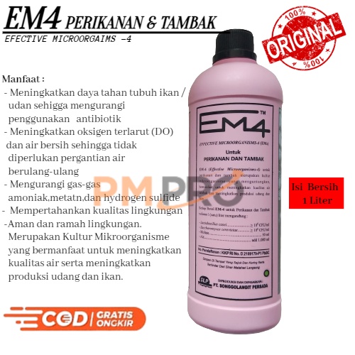 Jual Vitamin Em4 Perikanan Dan Tambak 1 Liter Pink