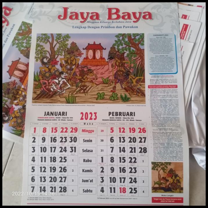 Jual Kalender Jaya Baya Jayabaya 2023 Kalender Primbon Jawa Original Shopee Indonesia 9379