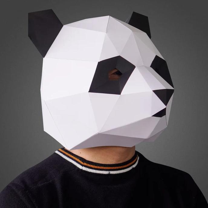 Jual Papercraft Topeng Panda Mask Premium 3D Unik | Shopee Indonesia