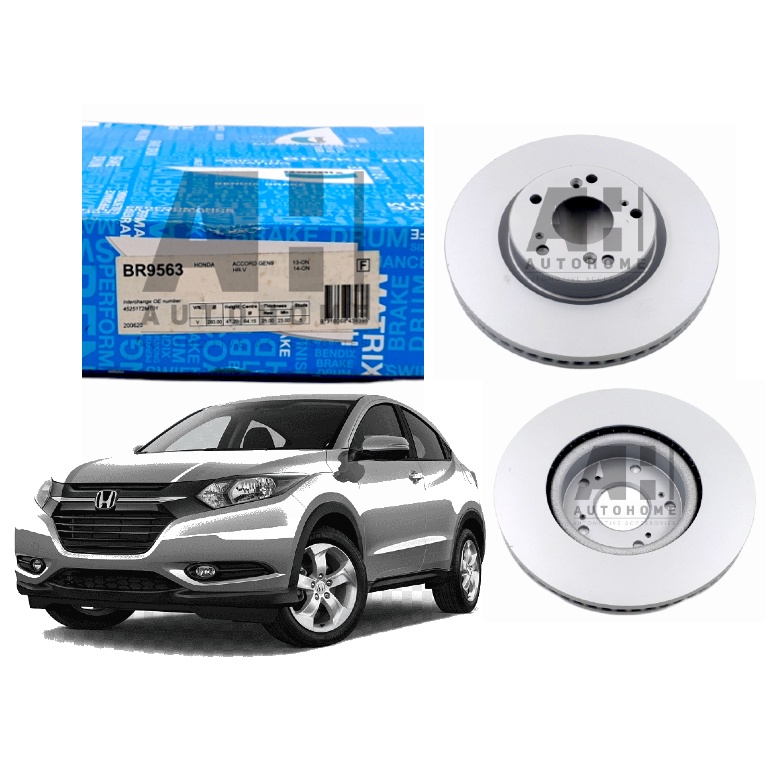 Jual Piringan Cakram Rem Depan Honda HRV 2015-2021 - BENDIX Disc Brake ...