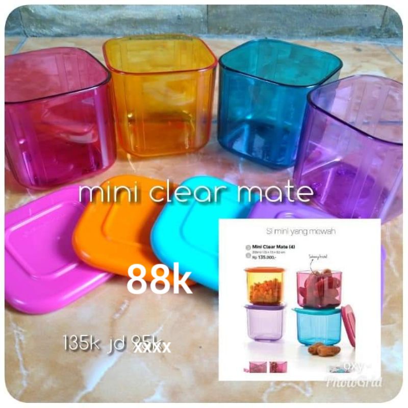 Jual mini clear mate tupperware | Shopee Indonesia