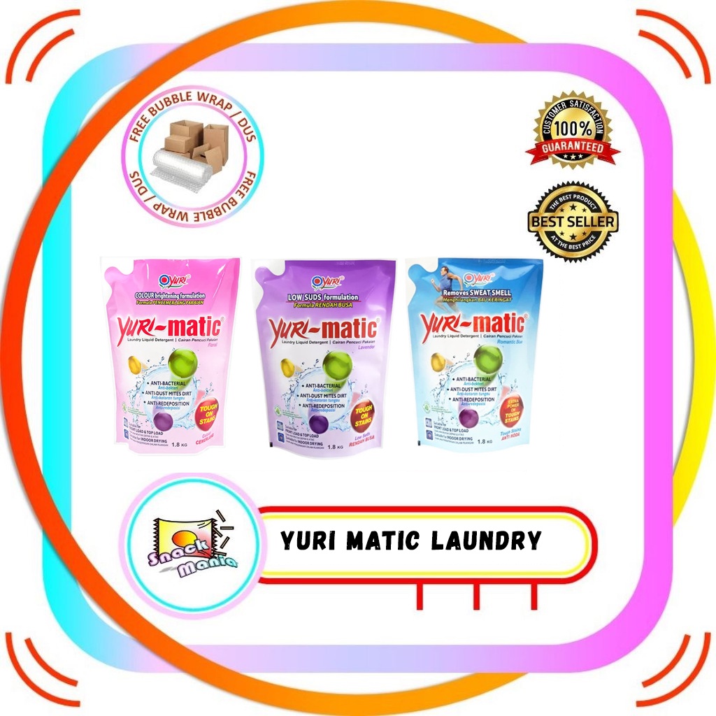 Jual Yuri Matic Laundry Liquid Detergent Sabun Deterjen Baju 1.6 kg