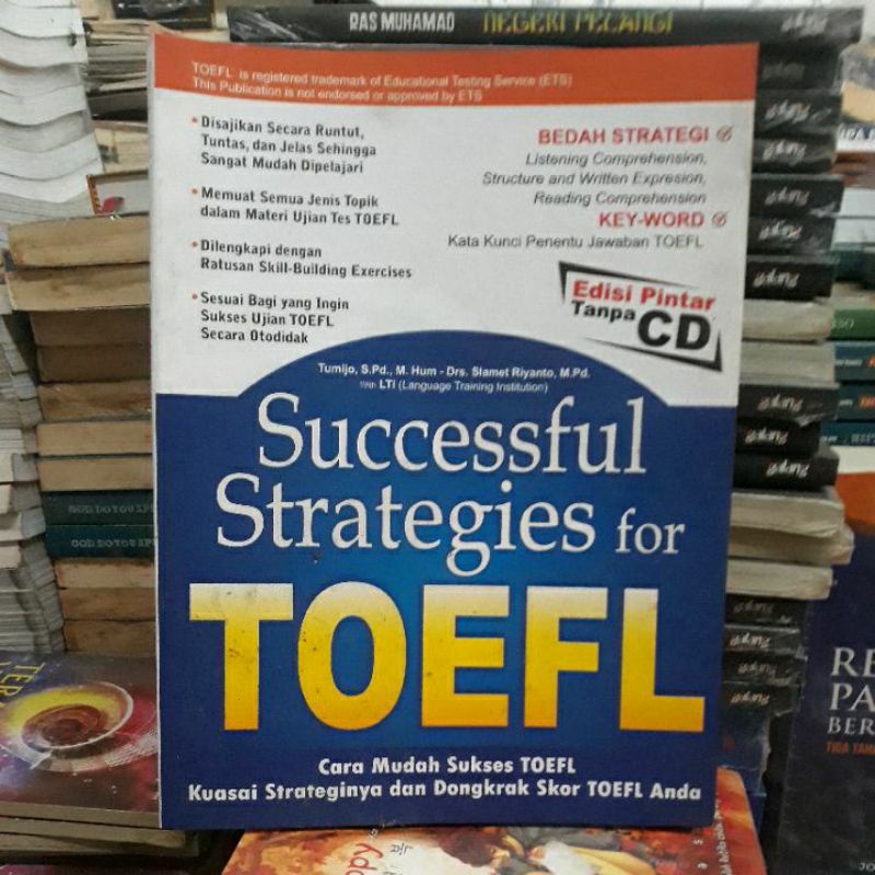 Jual successful strategies for toefl, cara mudah sukses toefl. mp1 ...