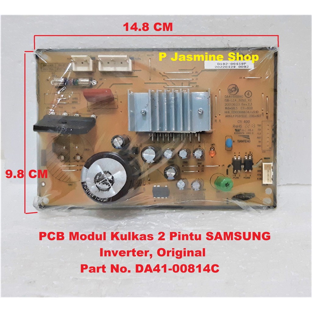 Jual PCB Modul Kulkas 2 Pintu SAMSUNG Inverter DA41-00814C, Original ...