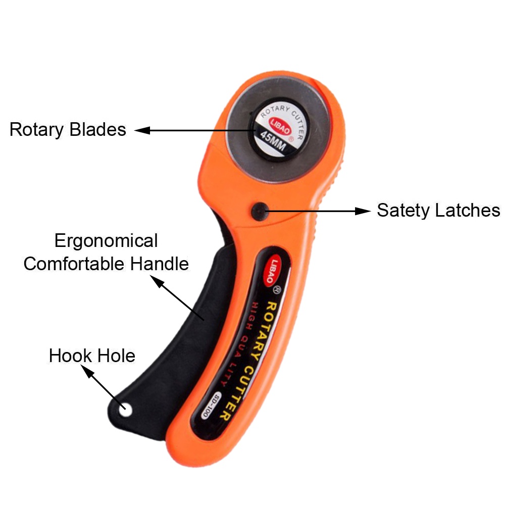Jual 45mm Roller Rotary Cutter/Cutter Putar Alat pembuat tanda sobek ...