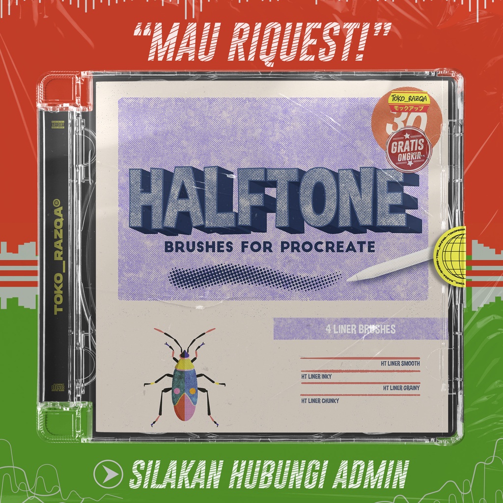 Jual Halftone Brushes For Procreate | Shopee Indonesia