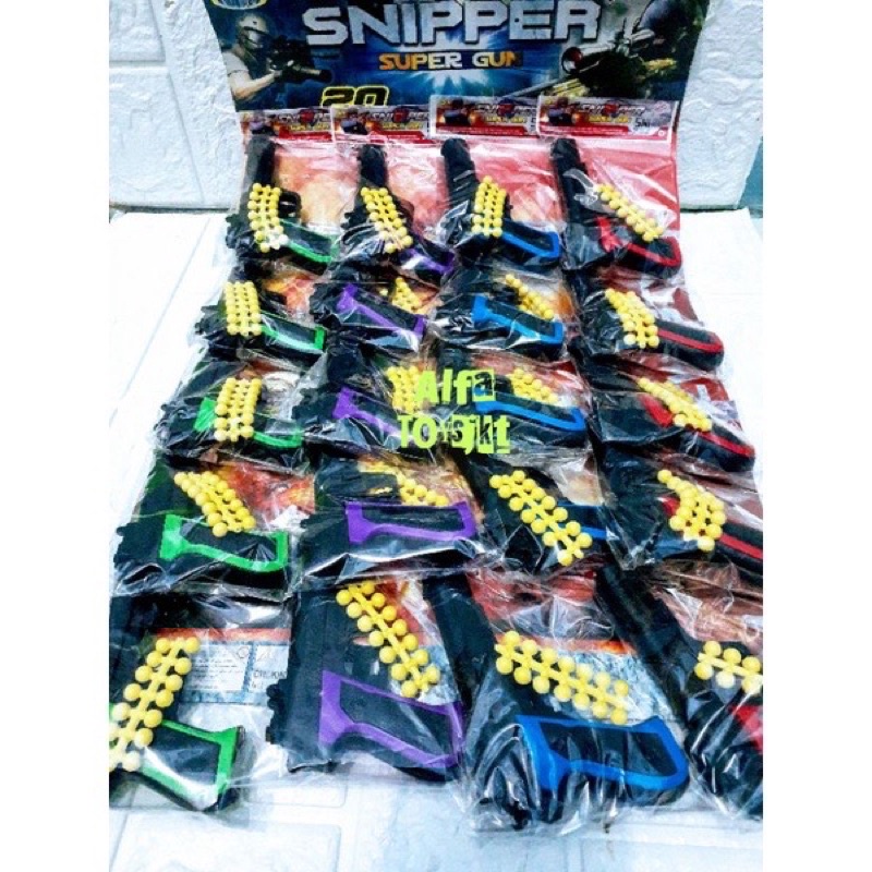 Jual 4 pc mainan anak tembakan sniper target / super gun toys / mainan ...