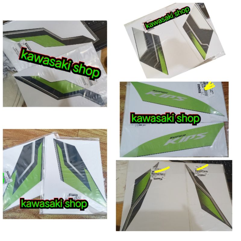 Jual stiker fairing body set ninja rr new hijau 2015 original sesuai