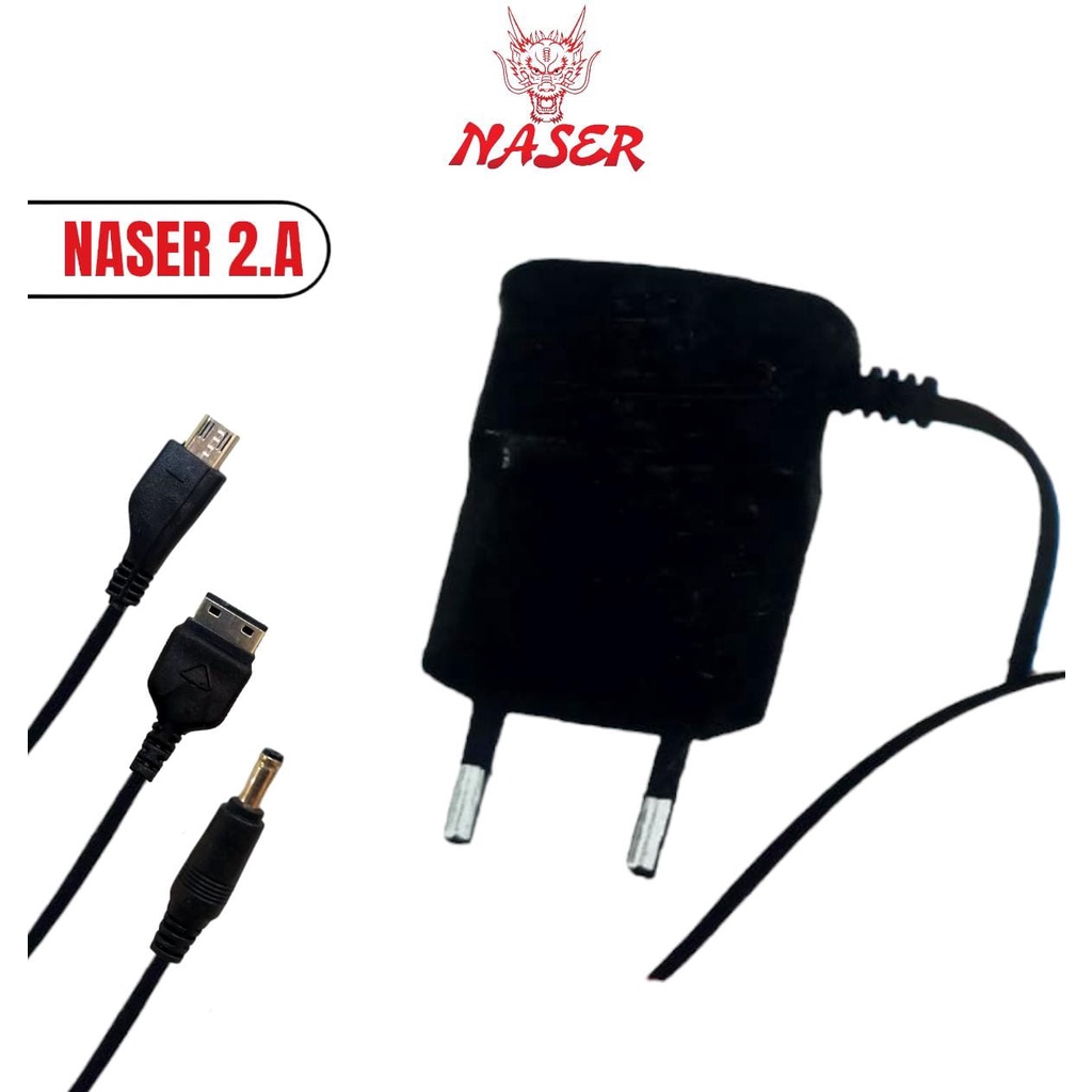 Jual CHARGER NASER TIPE 2.A ,MICRO/8520,G900,D880,6101+ PACK | Shopee ...