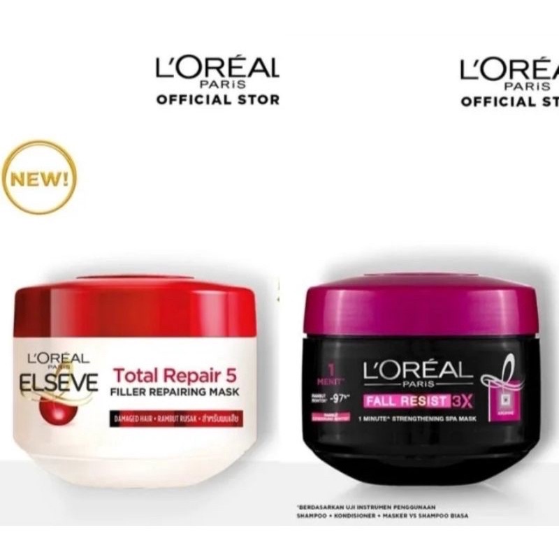 Jual LOREAL ELSEVE MASKER RAMBUT 200ML | Shopee Indonesia