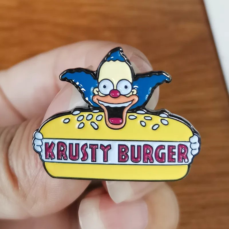 Jual Bros Pin Enamel Krusty Burger Simpson Simpsons Shopee Indonesia