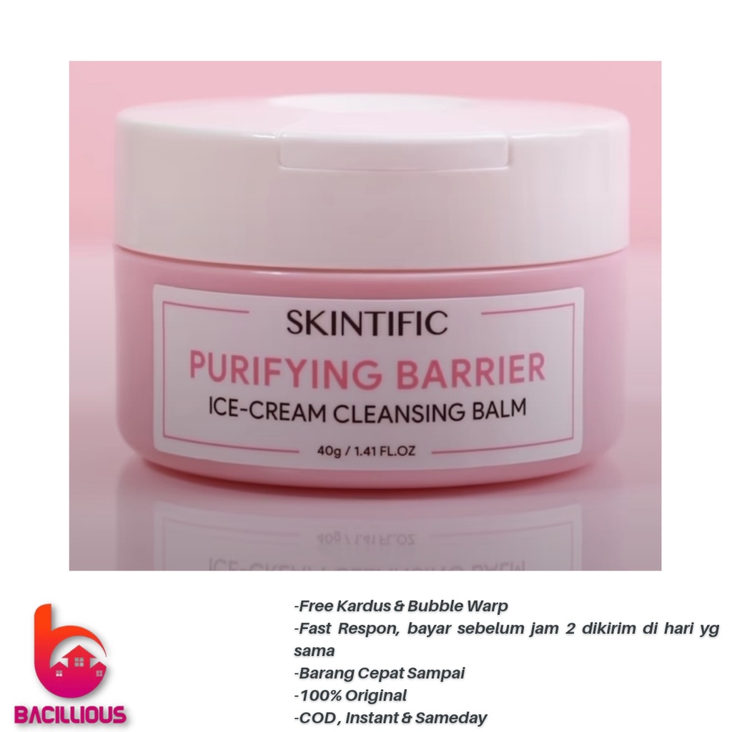 Jual SKINTIFIC ICECREAM CLEANSING BALM 40GR Shopee Indonesia