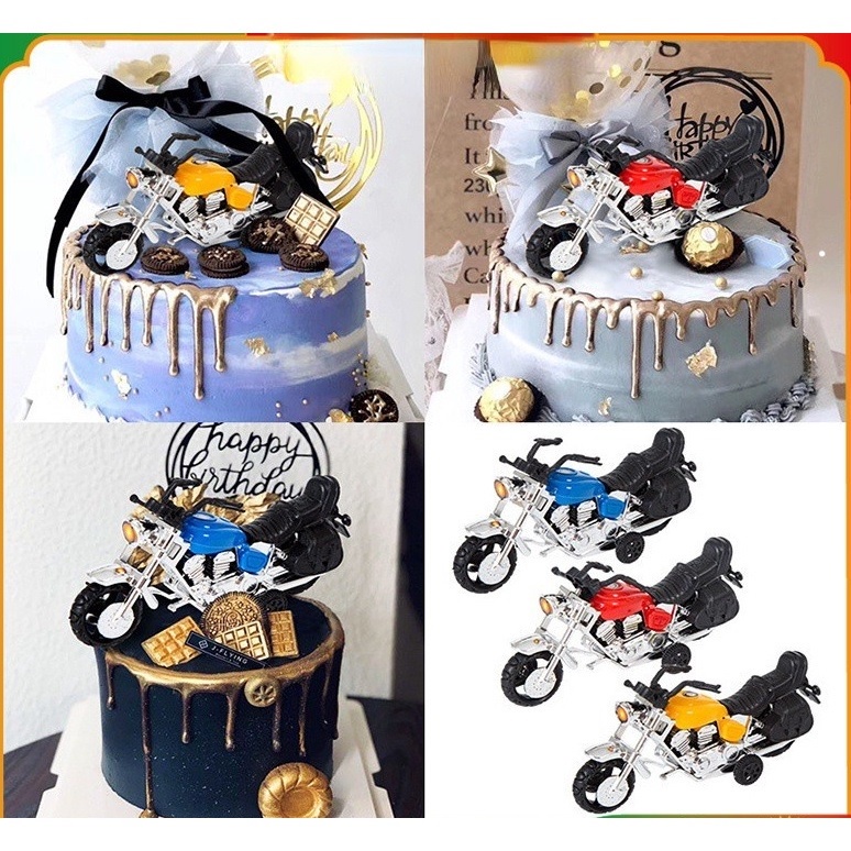 Jual CMM05 Cake Topper Sepeda Motor Gede Moge Motorcycle Harley Hias ...